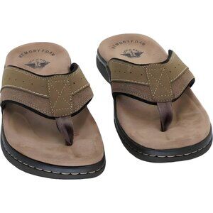 Dockers Laguna Flip-Flop Sandals Dark Tan Comfort Men's US 10M